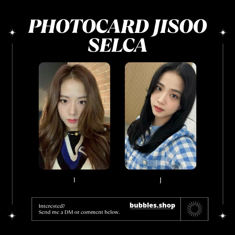 PHOTOCARD UNOFFICIAL JISOO BLACKPINK SELCA