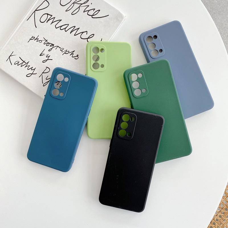 Untuk OPPO A11s A32 A52 A53 A54 A55 A56 4G 5G Casing Silikon Cair Untuk OPPO Find X3 Lite Neo