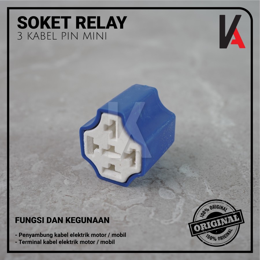 RUMAH RELAY KERAMIK / SOKET RELAY KERAMIK / KERAMIK KOSONGAN / 5 PIN