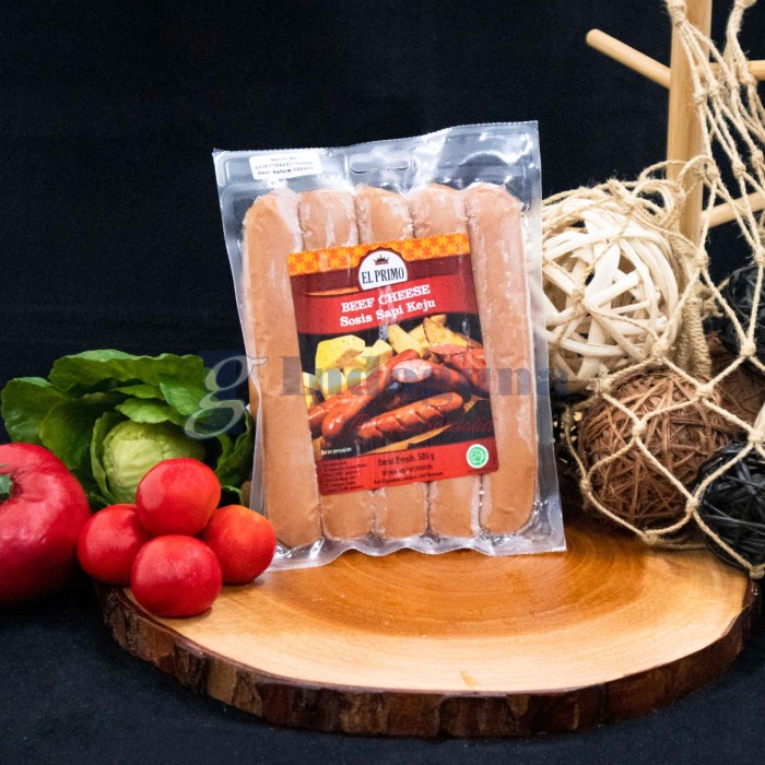 

Elprimo Sosis Sapi Daging Keju / Elprimo Beef Cheese Sausage 500 GR