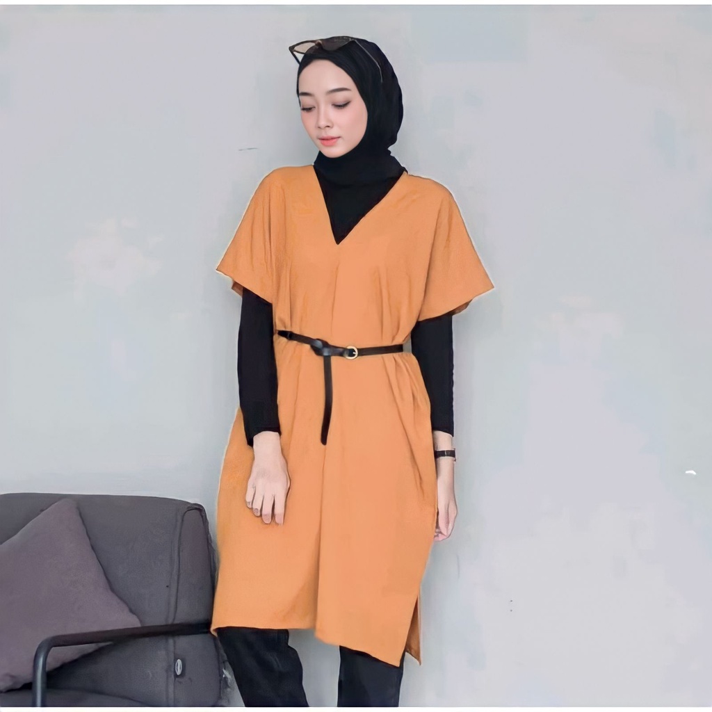 Long Square Nagita Crinkle Aiflow / Baju Atasan Wanita