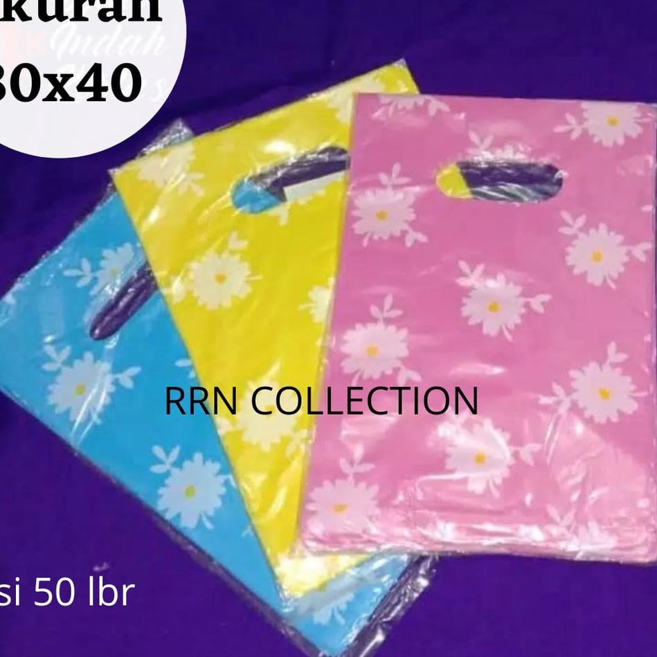 Update Terpopuler Plastik Packing motif bunga ukuran 30x40 isi 50 lmb/Plastik HD motif bunga plastik