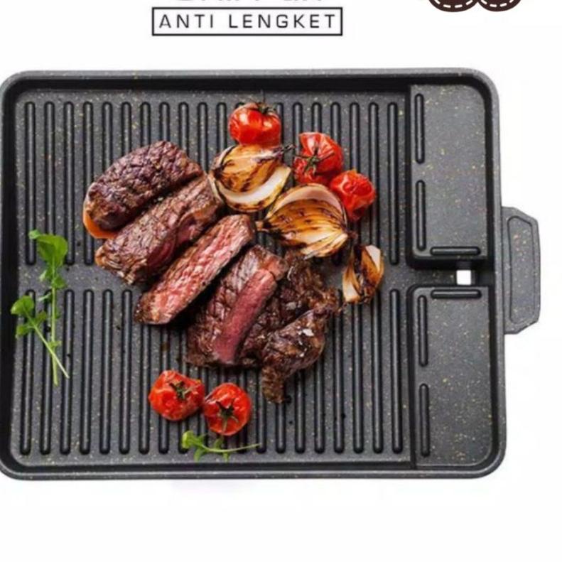 Kualitas Dijamin LT- [1000GR] [ YAKINIKU ] UGO KOREAN BBQ Grill Pan Barbeque Alat Pemanggang