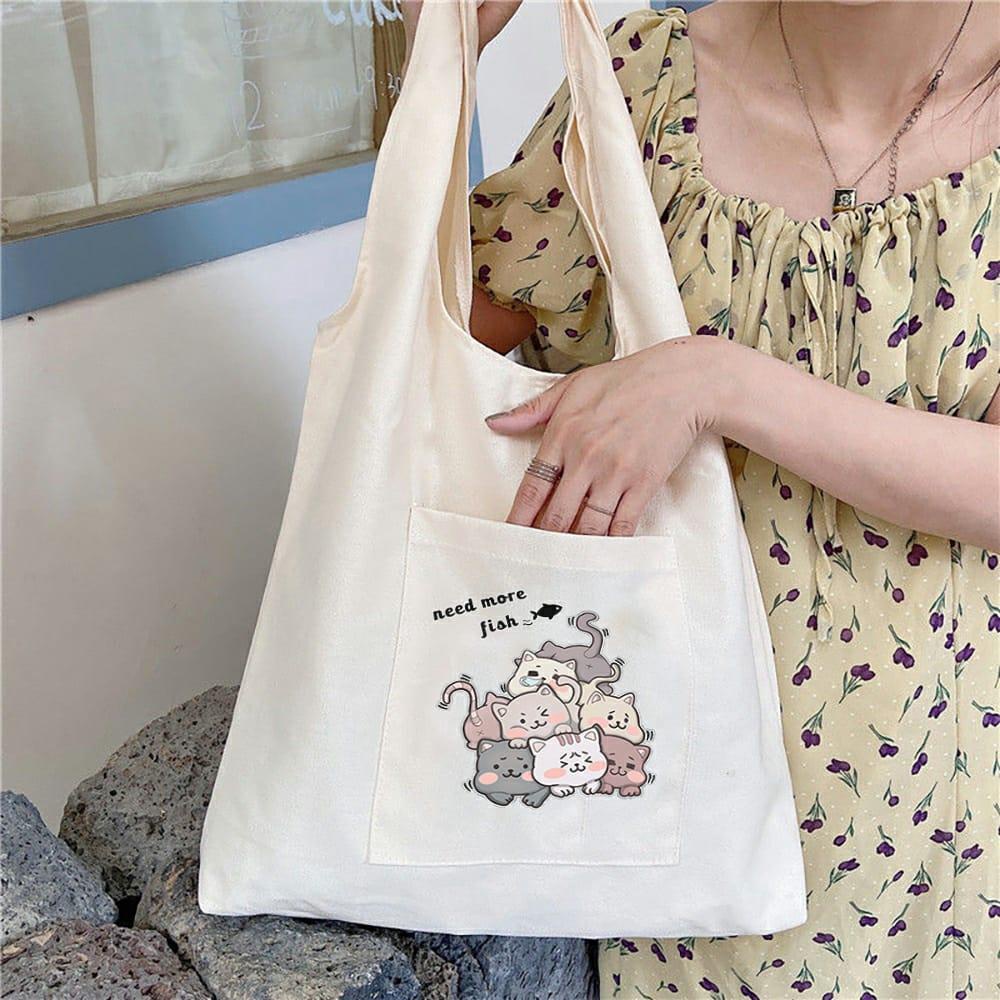 SweetSally - Tote Bag Motif Kanvas Premium