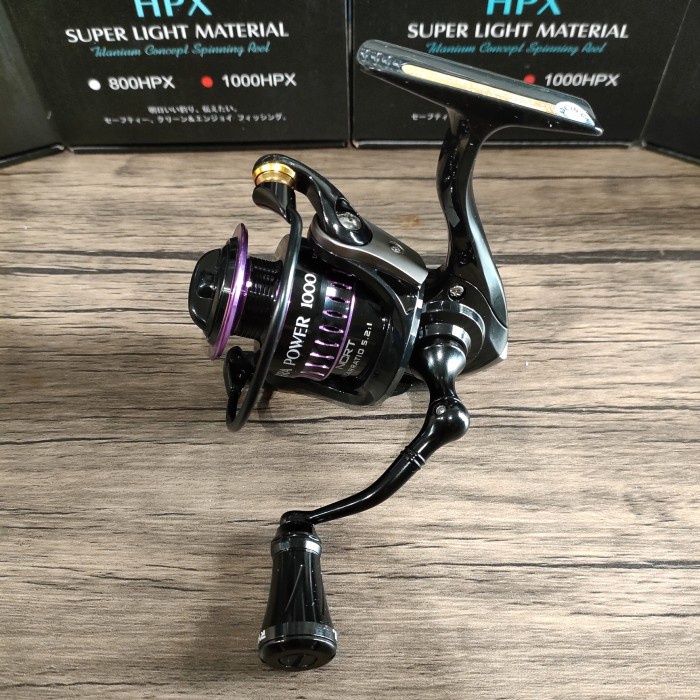 ✿ BISA COD✿ Reel Ryobi Ultra Power HPX Ultralight 800 1000 Power Handle Terbaru - Purple, 1000HPX