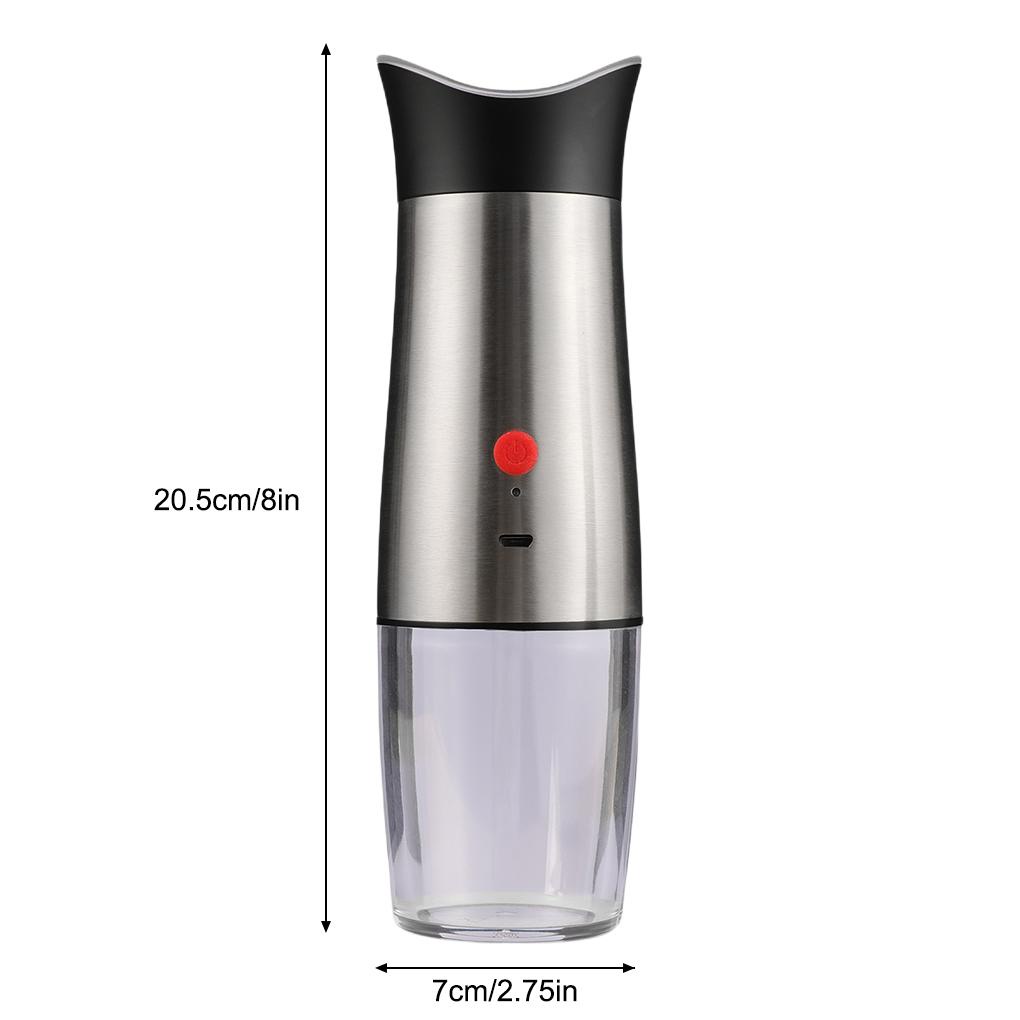 Abs 140ml Stainless Steel Elektrik Salt Pepper Grinder Sensor Gravitasi Dilepas Dicuci Mill Alat Penggiling Dengan Lampu LED