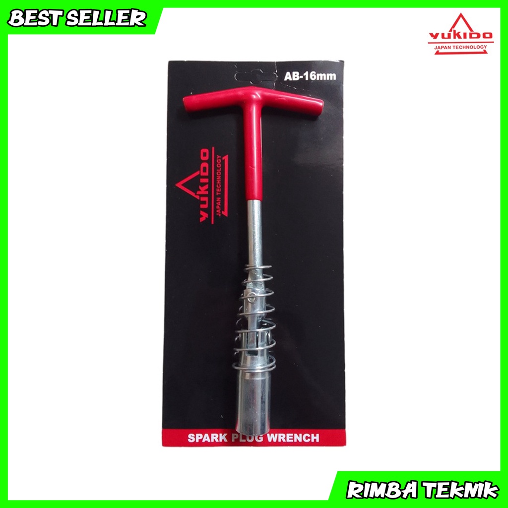 Promo !!! YUKIDO Kunci Busi gantung Flexible Fleksibel 16 mm kunci busi motor 4 tak Berkualitas
