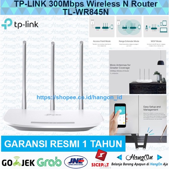 TP-LINK TL-WR845N 300Mbps Wireless N Router 2.4Ghz Tplink