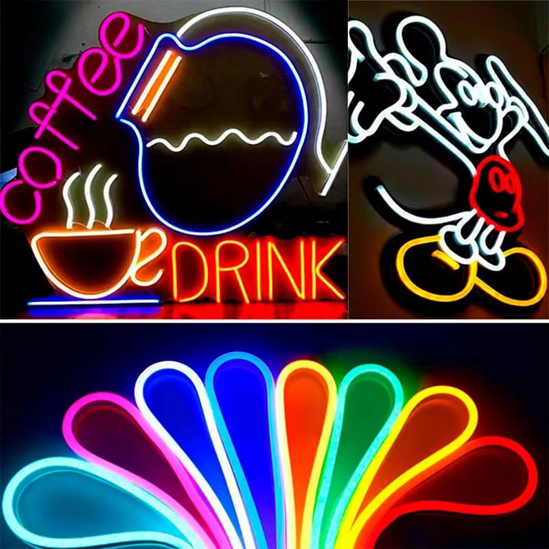 Lampu LED strip neon flex / lampu panjang warna warni