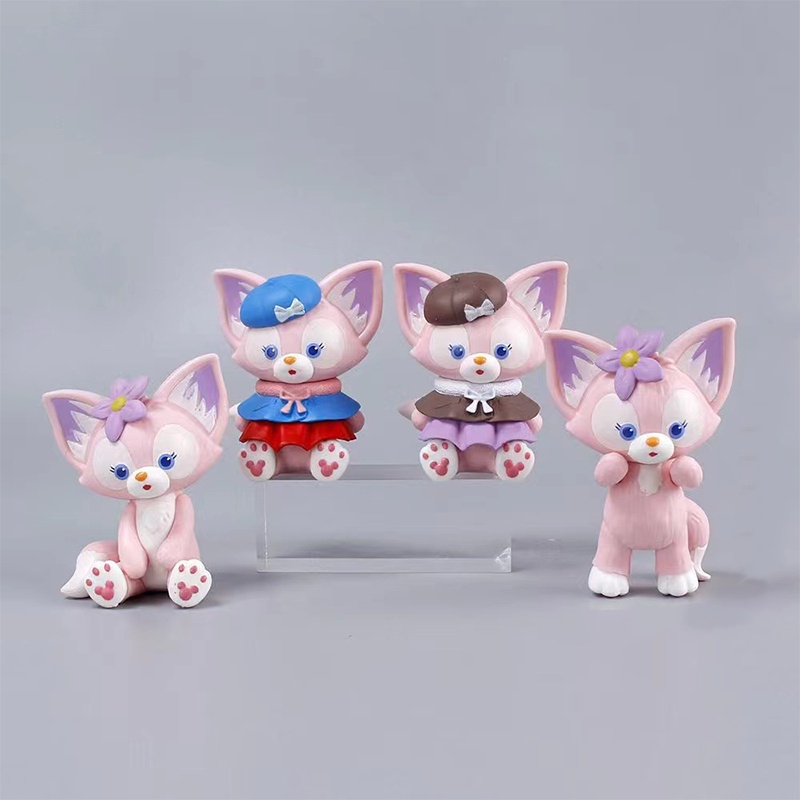 Figure Disney Figure Friends 4Pcs/Set Anime Forest Anak LinaBell Toy In The