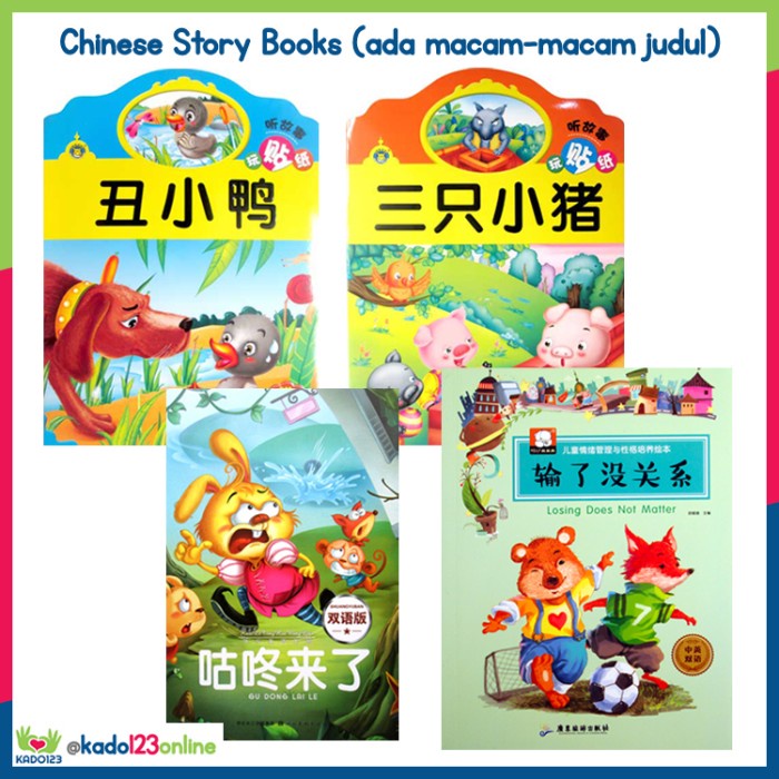 Jual [BISA COD] Chinese Story Books Ada MacamMacam Judul Kd  Losing