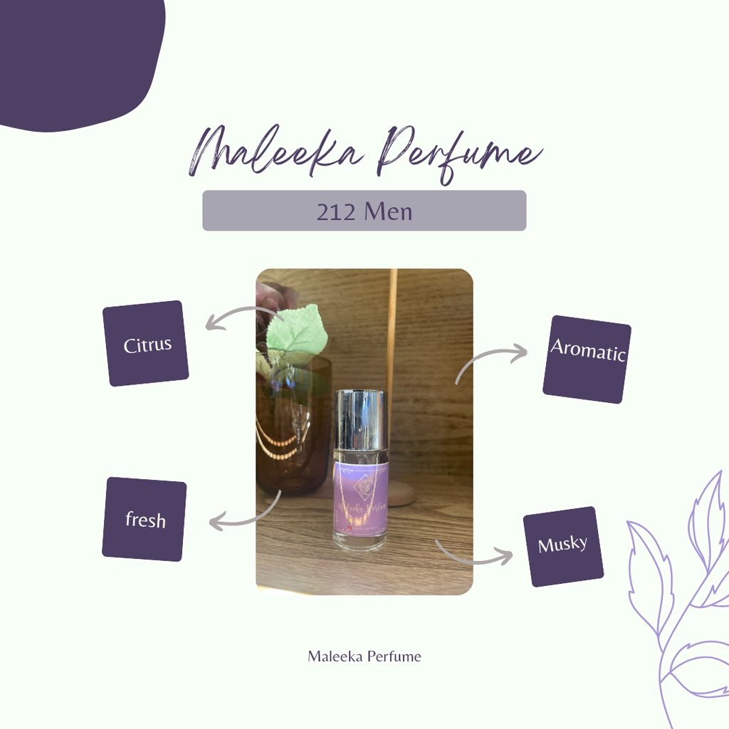 Maleeka Perfume Inspired Perfume 212 Men- Eau De Perfume