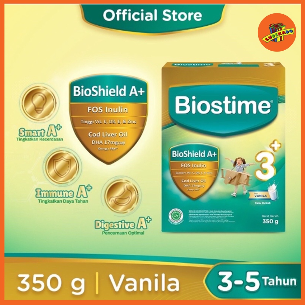 BIOSTIME 1+ 3+ 350g - Susu Bubuk Vanila / Madu