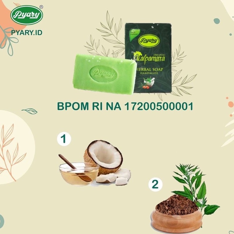 SIAP KIRIM‼️SABUN PYARY NALPAMARA BPOM Original Herbal Soap TUMERIC | Sabun Arab BPOM Resmi