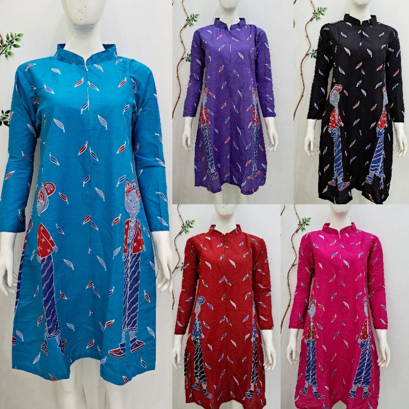 tunik batik mbok jamu - tunik batik premium - tunik batik kekinian - tunik batik terbaru - tunik bat