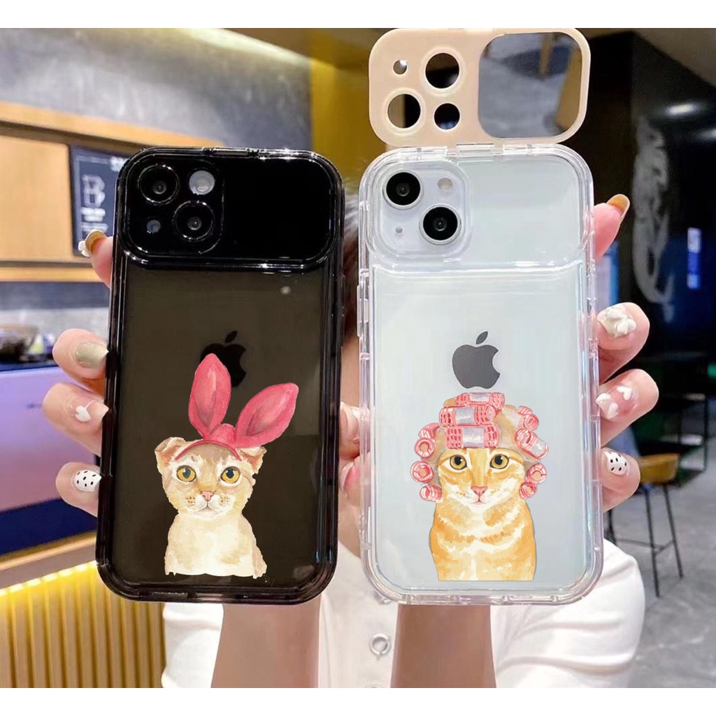 Casing Case Cermin pelindung Kamera JJ35 for Iphone 7+ 8+ X Xs Xr Max 11 12 13 14 Pro Max 14+ Plus 14Plus