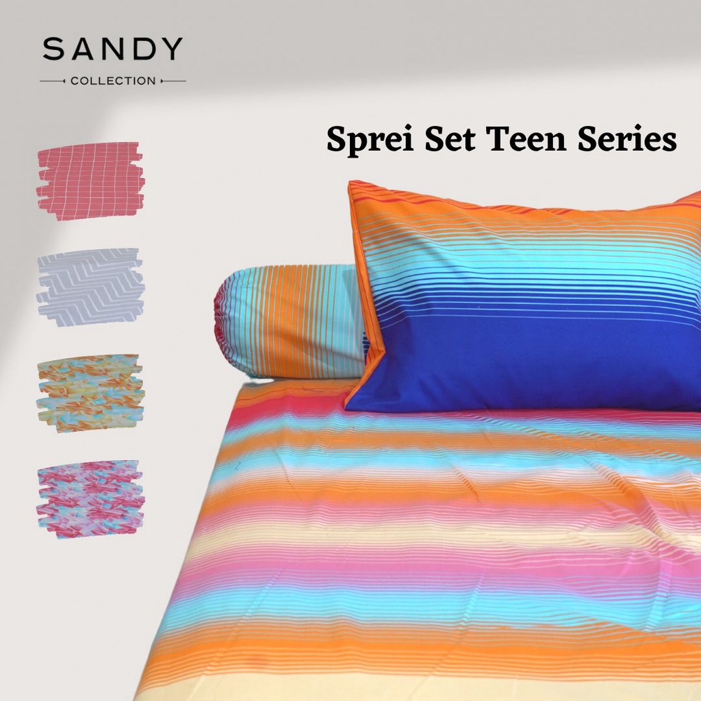 Sprei Set Sandy Collection Teen Series Motif Minimalis Aesthetic