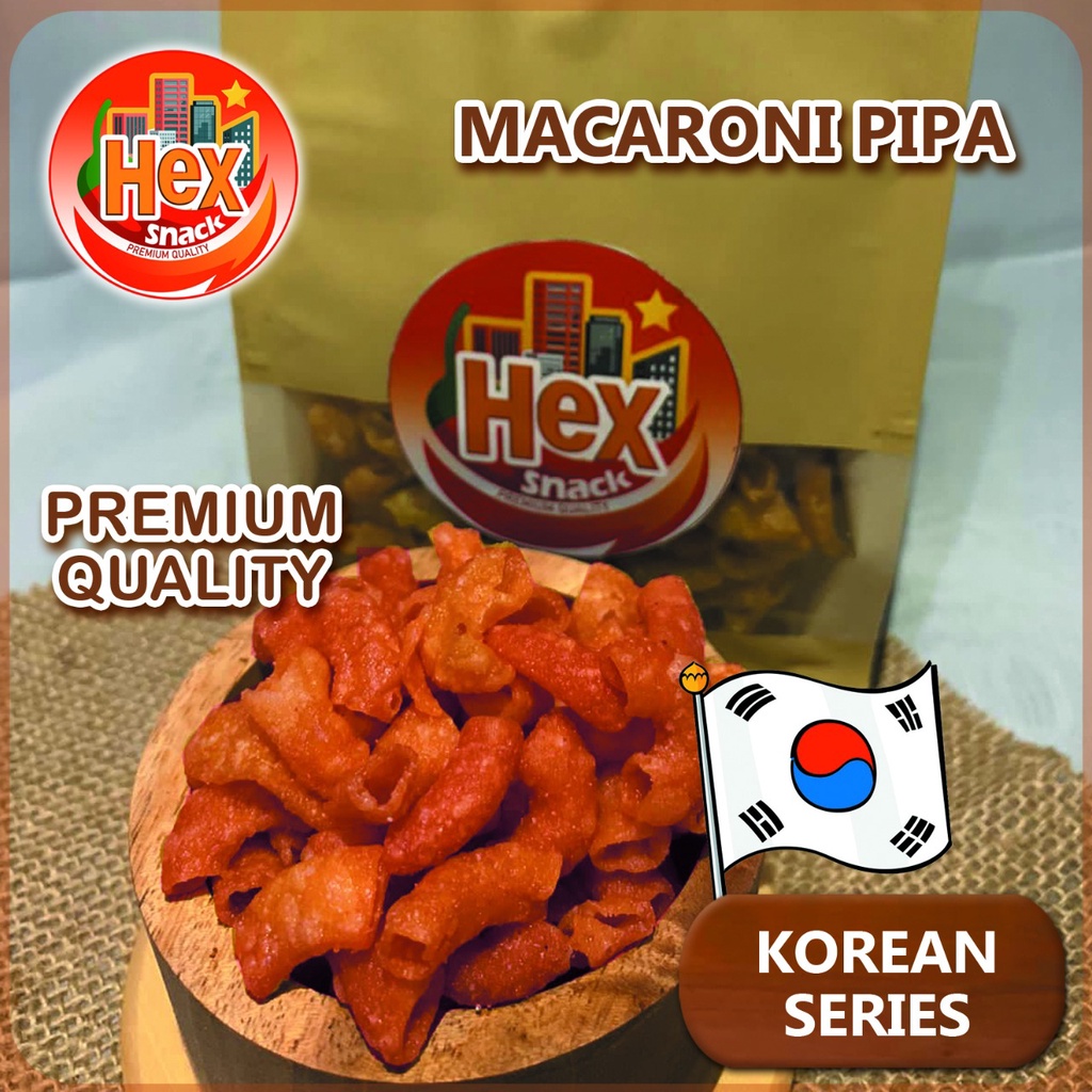 

Makaroni Pipa Korean Series 300gram - GROSIR Hex Snack