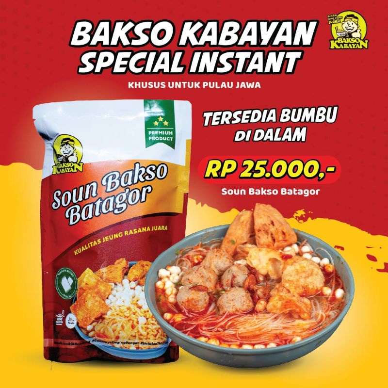 

Soun Bakso Batagor Baso Kabayan