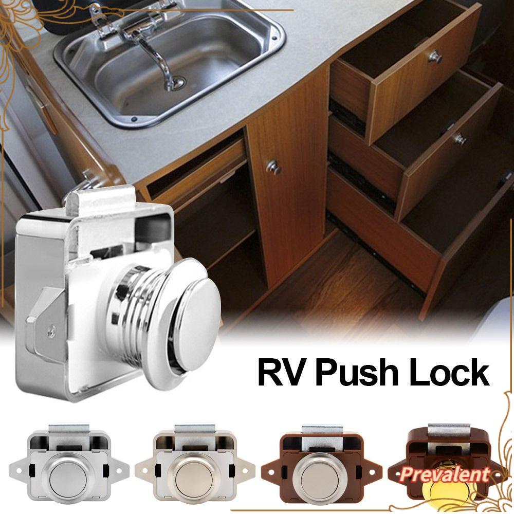 Preva RV Push Lock Furniture Hardware Lemari Perahu Kemping Mobil