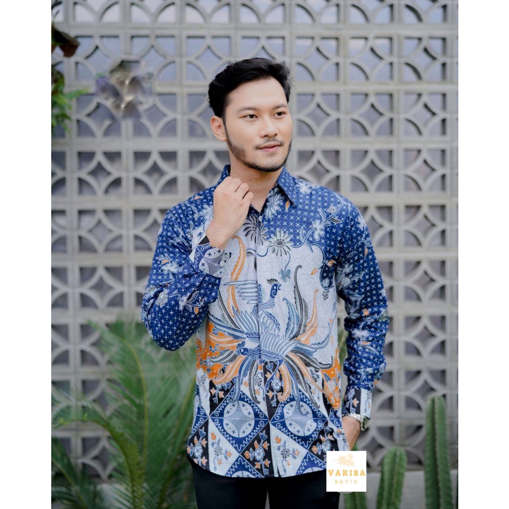 Kemeja Batik Pria Slimfit Eksklusif Batik Modern Batik Seragam Kantor