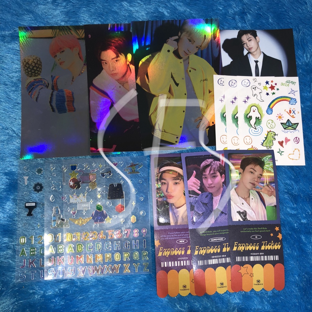 Postcard Sticker Ticket Case TBZ The Boyz Sunwoo Changmin Hakyeon Juyeon Sangyeon New Chanhee Jacob