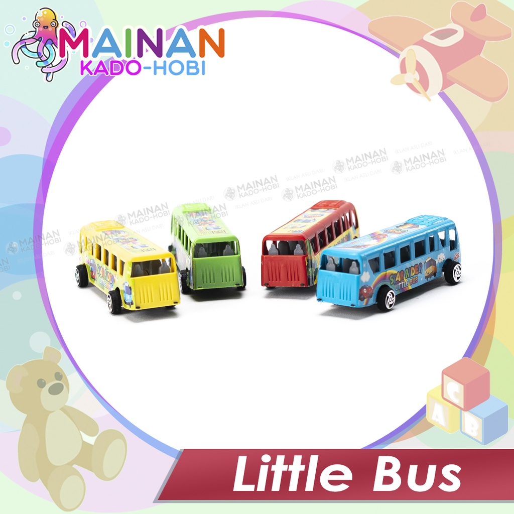 MAINAN ANAK MINIATUR DIECAST CAR MINI LITTLE BUS