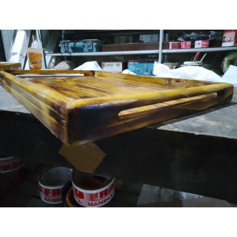 nampan kayu jati belanda