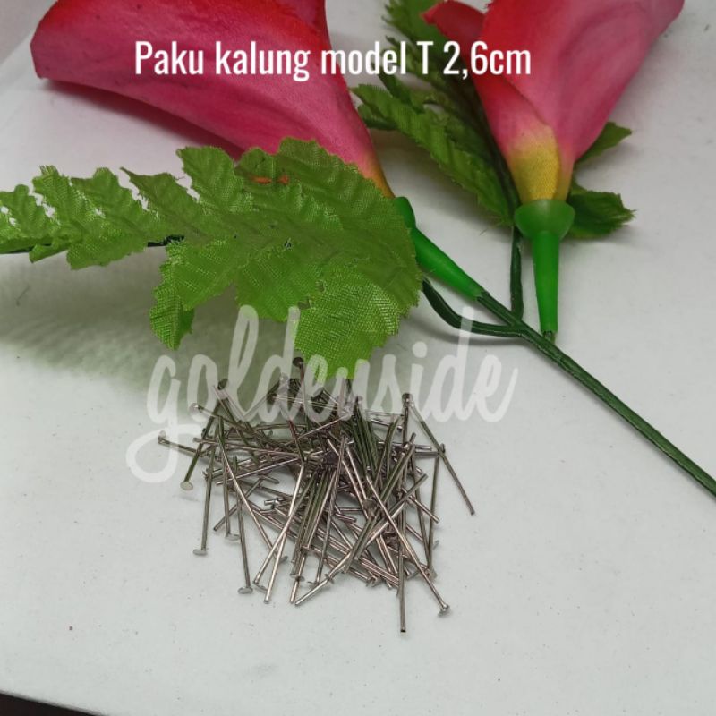 Paku aksesoris model T / Paku T aksesoris/ Paku kalung model T per 10gr