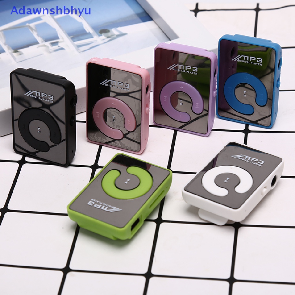 Adhyu Baru USB Klip MP3 Music Media Player Metal Support Max 32GB Kartu TF Mini ID