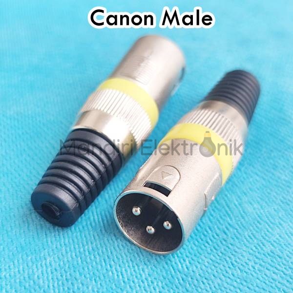 Jack Socket Mic Audio Canon Canare Male 3 Pin - Jack Colokan Mic Cowok - Canon Male Cowok 3 Pin