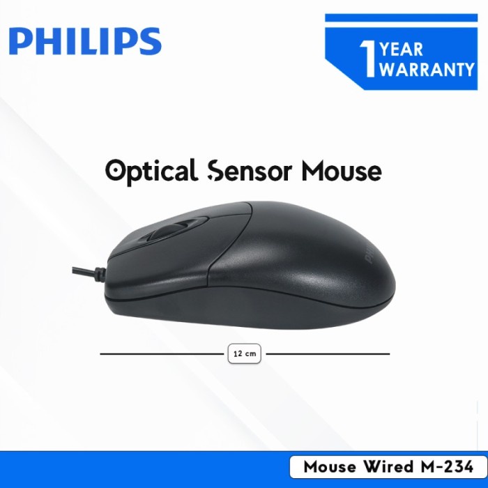 Philips Mouse Wired M234 mouse kabel