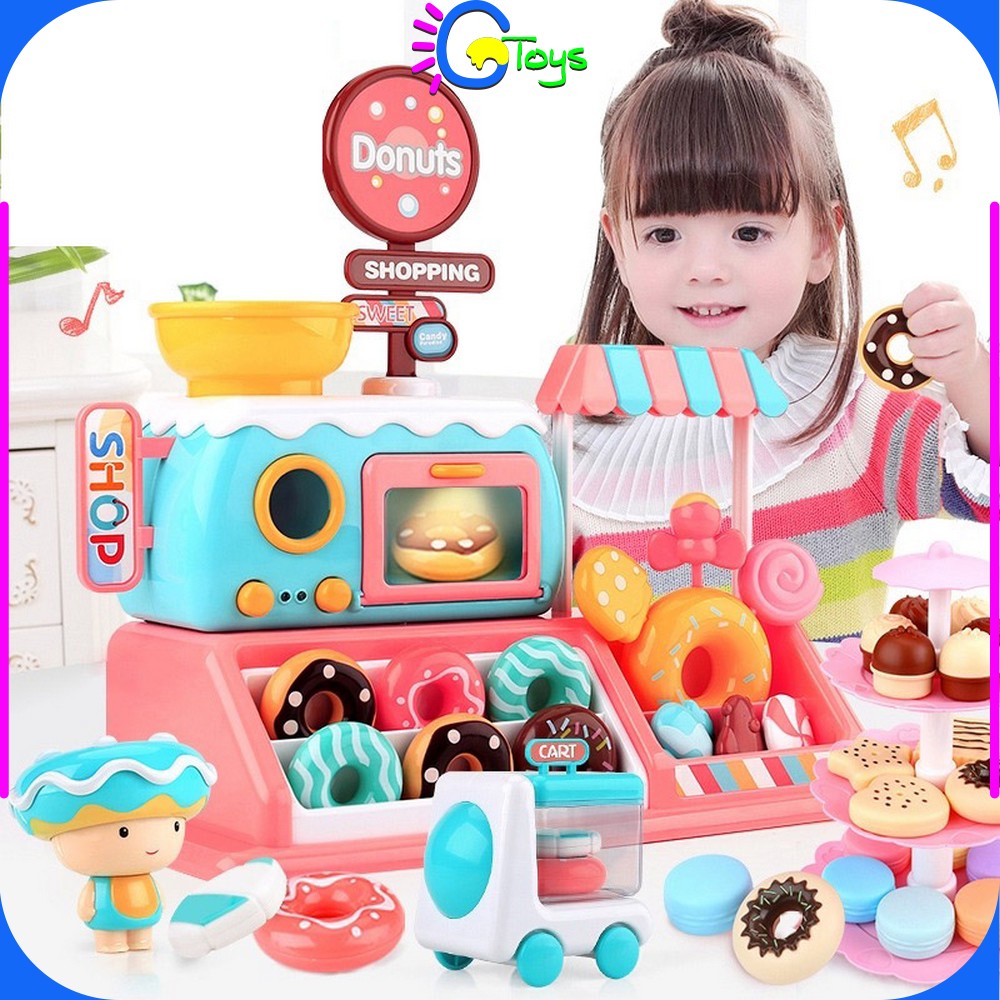 CR-M29 Kado Ulang Tahun / Mainan Edukasi Anak Toko Donat 999-82 / Jualan Roti Donut Hadiah Ultah