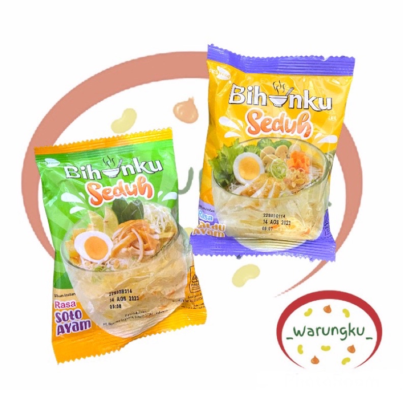 [RENCENG] Bihunku SEDUH Isi 10pcs Rasa Soto Ayam Kaldu Ayam Gelas Bihun