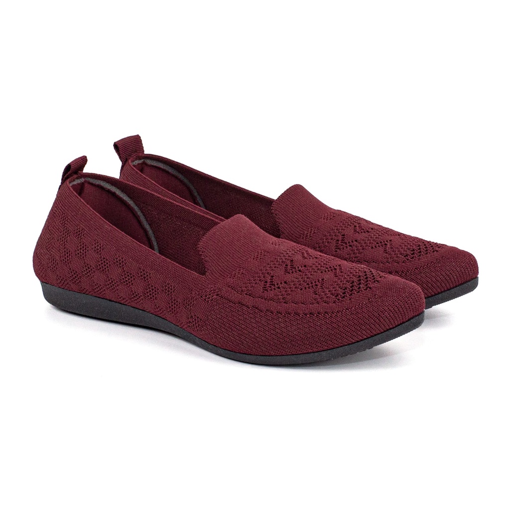 Sepatu Flatshoes Kain Wanita Merk Col Original Imp Rajut Nyaman &amp; Elegan TPR722