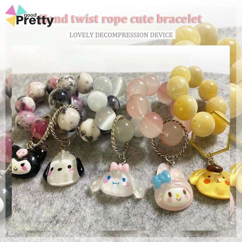 Gelang Sanrio Manik-manik Kartun Lucu Korea Gaya Akseoris Fashion - PD