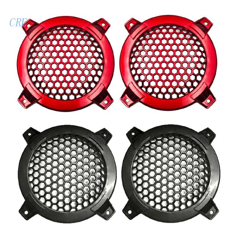 Cre Subwoofer Speaker Cover 4inch Stereo Speaker Grill Untuk Proteksi fo