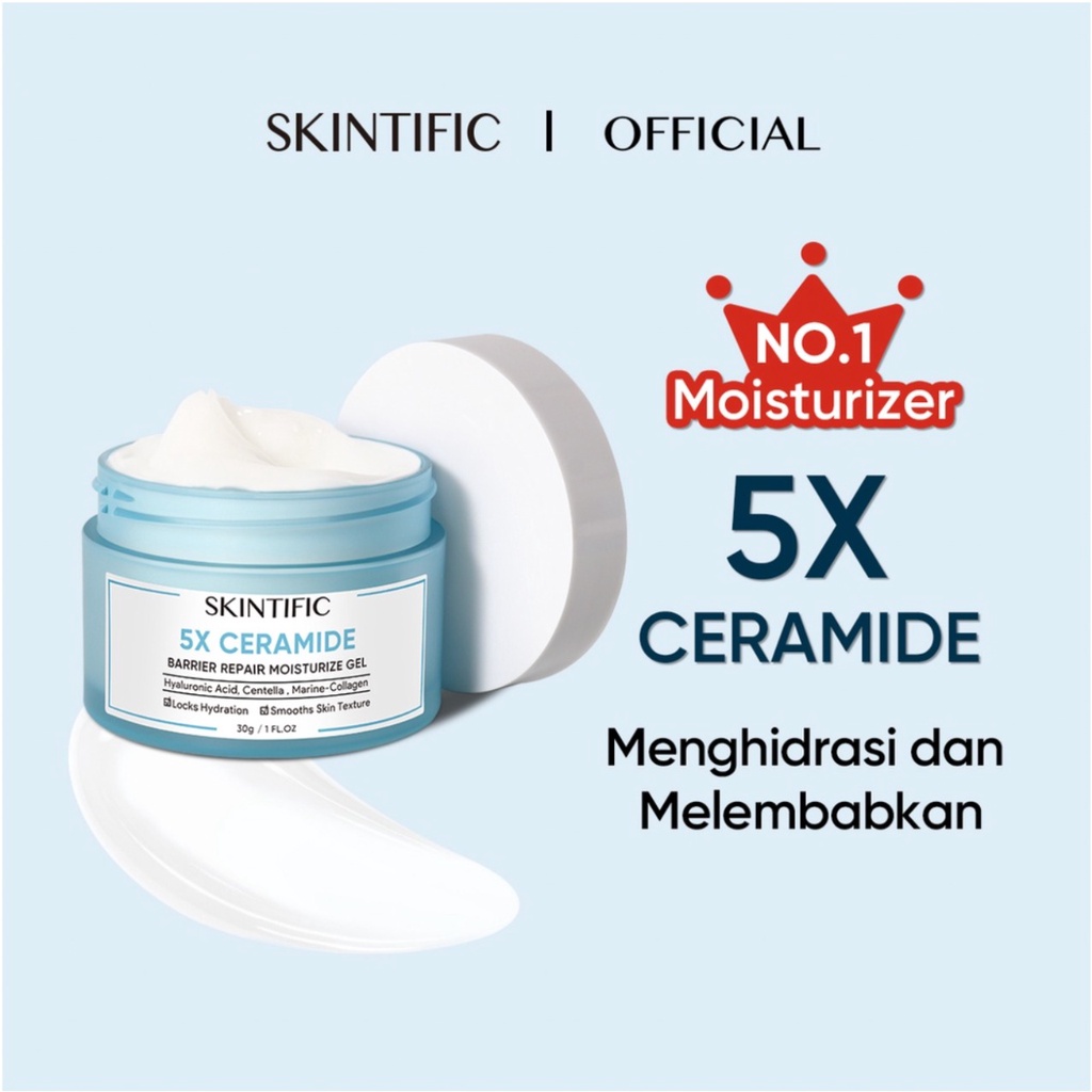 SKINTIFIC - 5X Ceramide Moisture Gel/ Essence Toner/ 10% Niacinamide Serum/ Acne Serum / Lifting Eye Cream/ Amino Acid Facial Foam Cleansing/ Ultra Light Sunscreen SPF50/ Sunscreen Mist/ Cover All Perfect Cushion