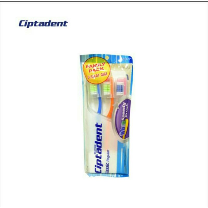 sikat gigi murah isi 3 / sikat gigi ciptadent classic isi 3