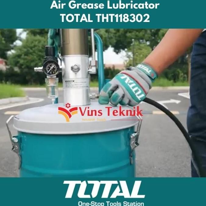 Total Tht118302 Pompa Oli Angin Air Grease Lubricator 30L Greas Pump