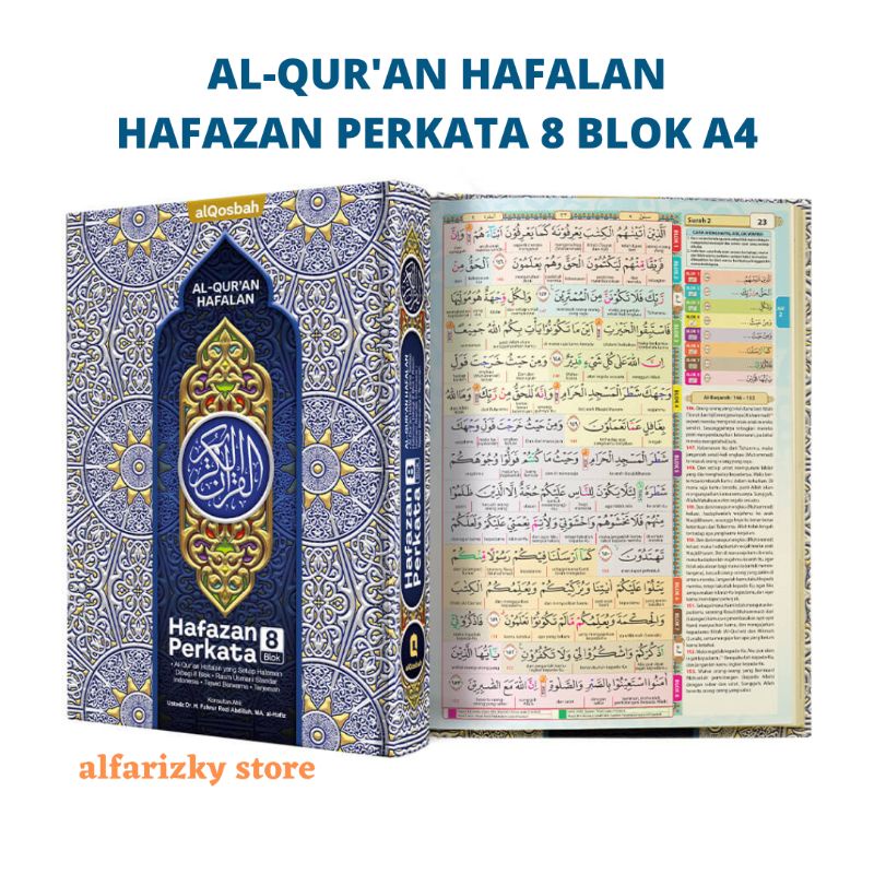 Al Qur'an Hafazan 8 Blok Perkata A4 - Alquran Hafalan