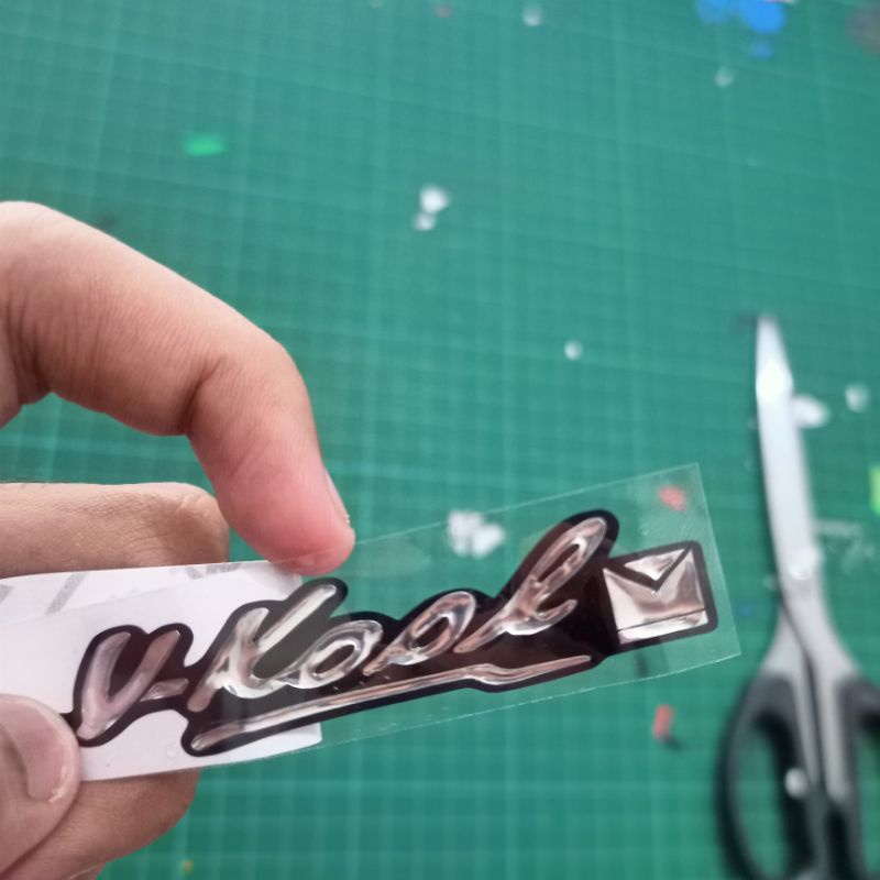 Stiker I'M V-KOOL Timbul Resin