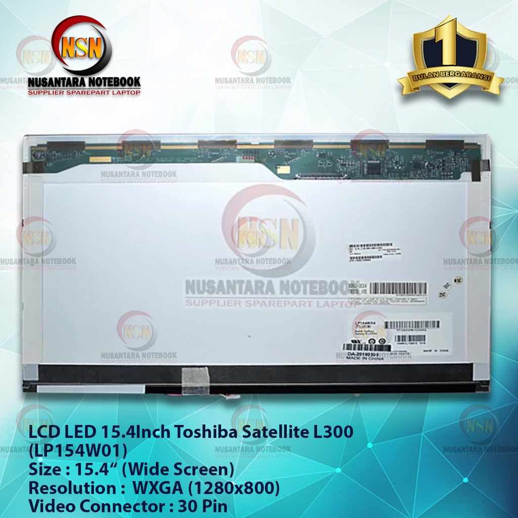 Lcd 15.4 Inch Toshiba Satellite L300 LP154W01