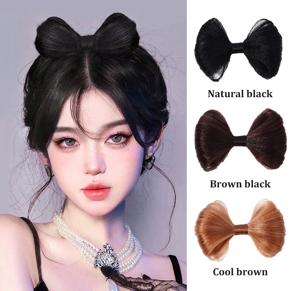 Korean INS Style Vintage Simple Jepit Rambut Elegan Hair Pin Aksesoris Rambut Wig Busur Rambut Klip Gadis Hiasan Kepala Wanita Wanita Populer