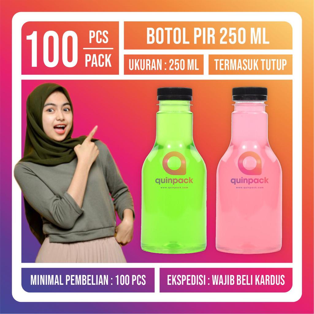 Botol Pir 250ML/Botol Plastik Pir 250ML/Kopi Jus /Pudot 250 ML/ Kale Cantik Pir