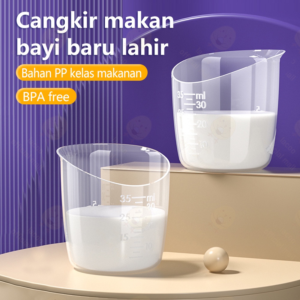 Lacoo Little baby cup feeder 35 ml Gelas minum bayi Cangkir menyusui gelas asi bayi