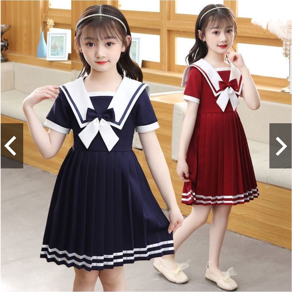 LYQ-S142Dress Korea anak/ gaun Midi anak perempuan / baju anak cewek / dress anak tanggung