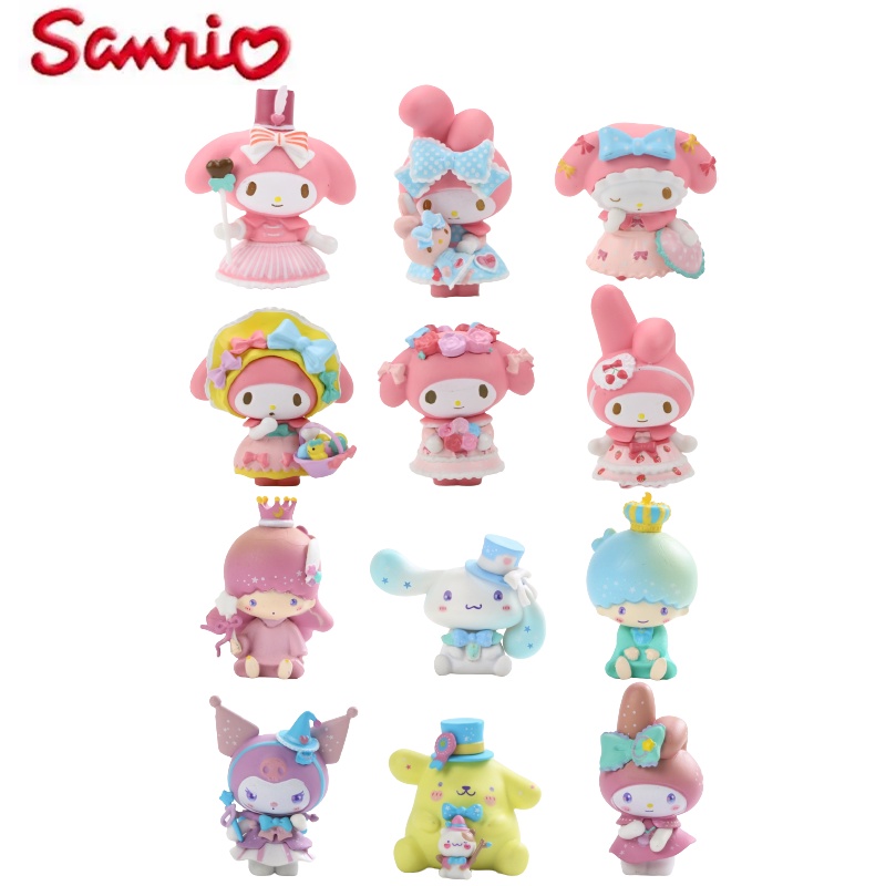 6pcs/set Mainan Boneka Sanrio Melody Figure My Cake Topper Collection Dewasa Anak Untuk