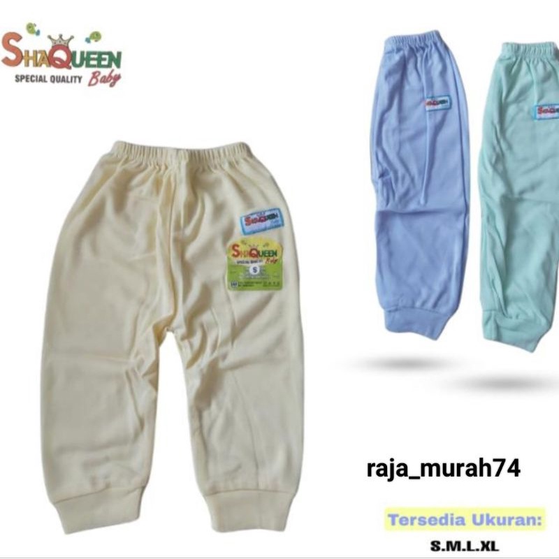 6 pcs celana panjang bayi polos dan motif S.M.L.XL