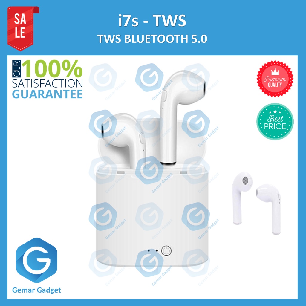 Headset Bluetooth i7S TWS Airpods Wireless Earphone